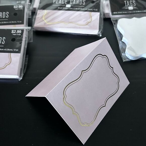 Place Cards (7) tags(1) ceramic trinket with flowers 10pc - Picture 7 of 9